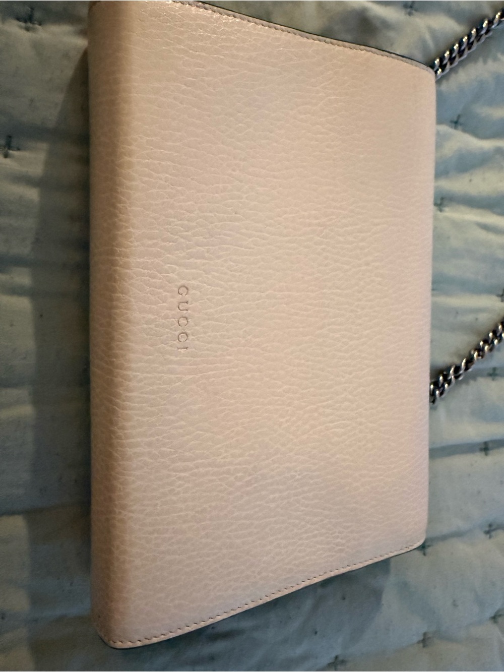 Gucci Dionysus Women's Cream white Leather wallet Shoulder bag with Silver Chain - Picture 8 of 16